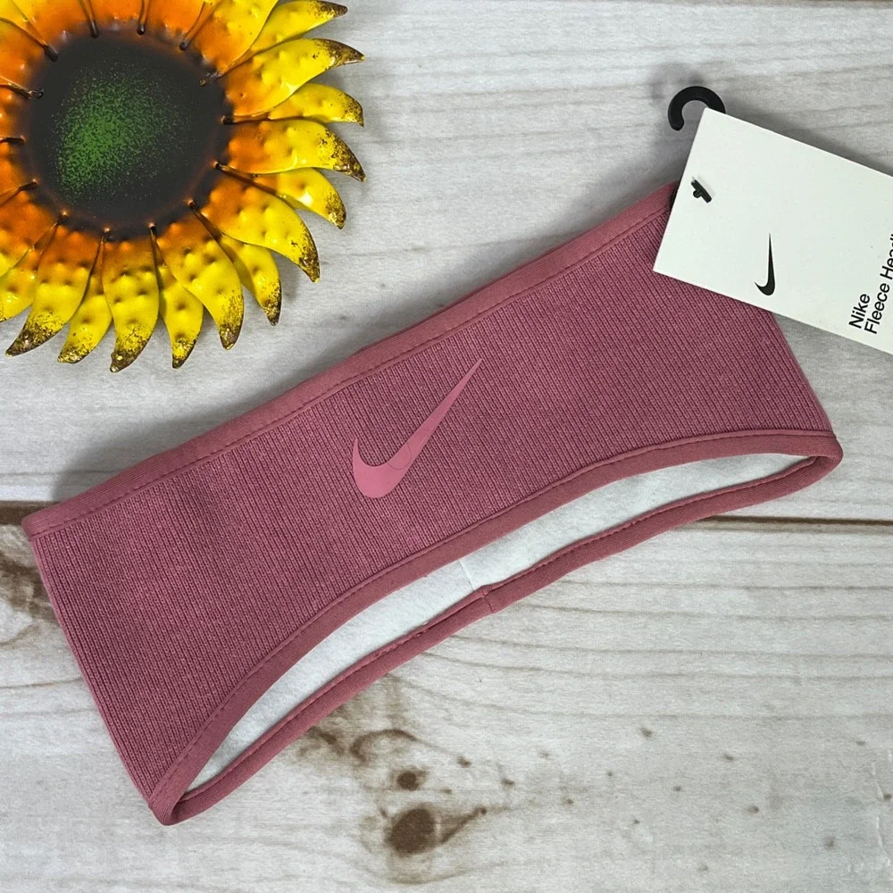 Nike Fleece Lined Headband Rose Pink Unisex OSFM Ear Warmer